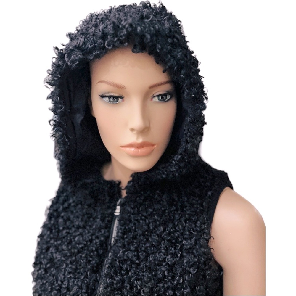 NWT Anatomie faux fur Hoodie Vest Size S in excellent condition 100% polyester - Picture 4 of 14